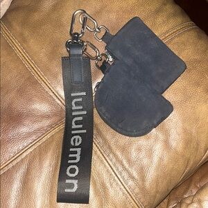 lululemon athletica Black Key Holder with Silver Accents